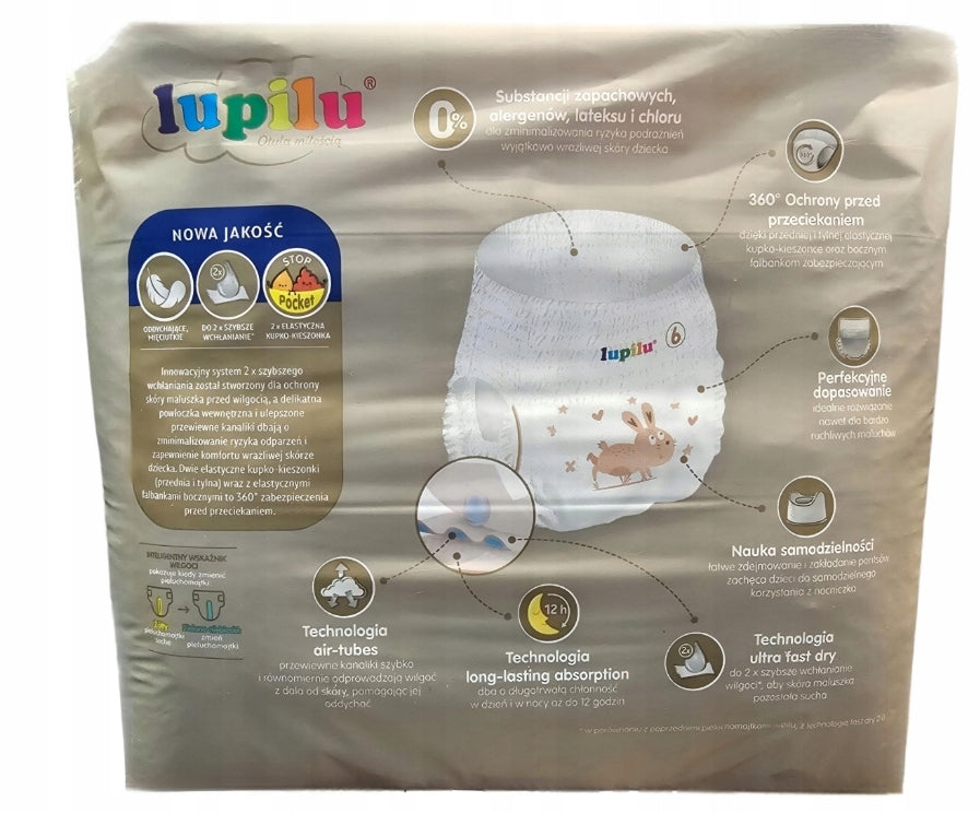 Diapers Lupilu Pants Premium Size 6 64 pcs. Brand Lupilu