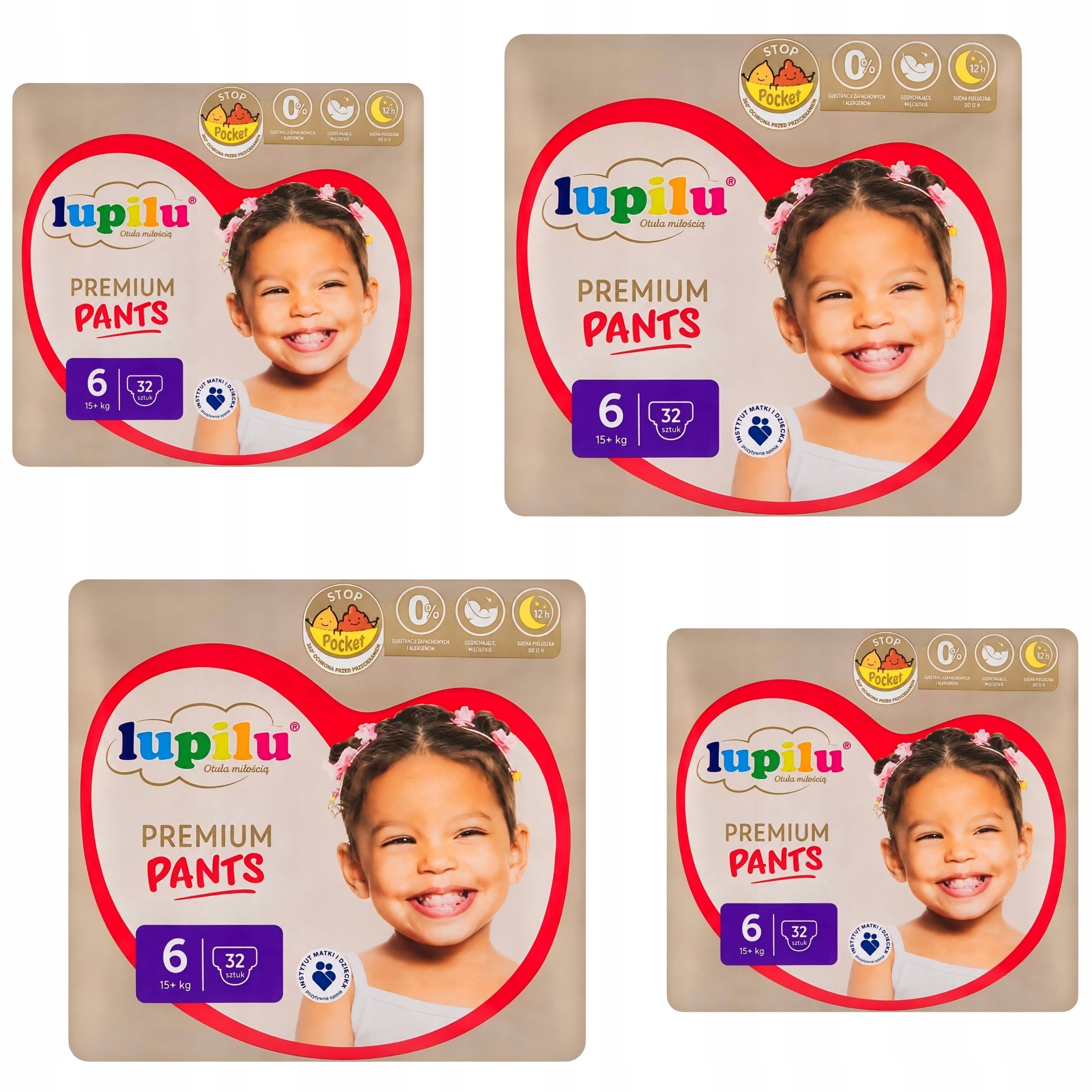 Diapers Lupilu Premium 15+kg size 6 128 pcs