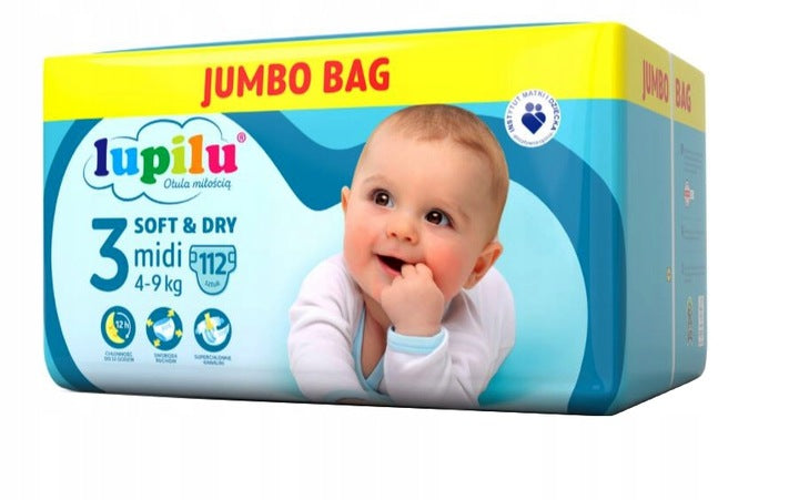 Diapers Lupilu Soft & Dry 3 Midi 112 pcs.