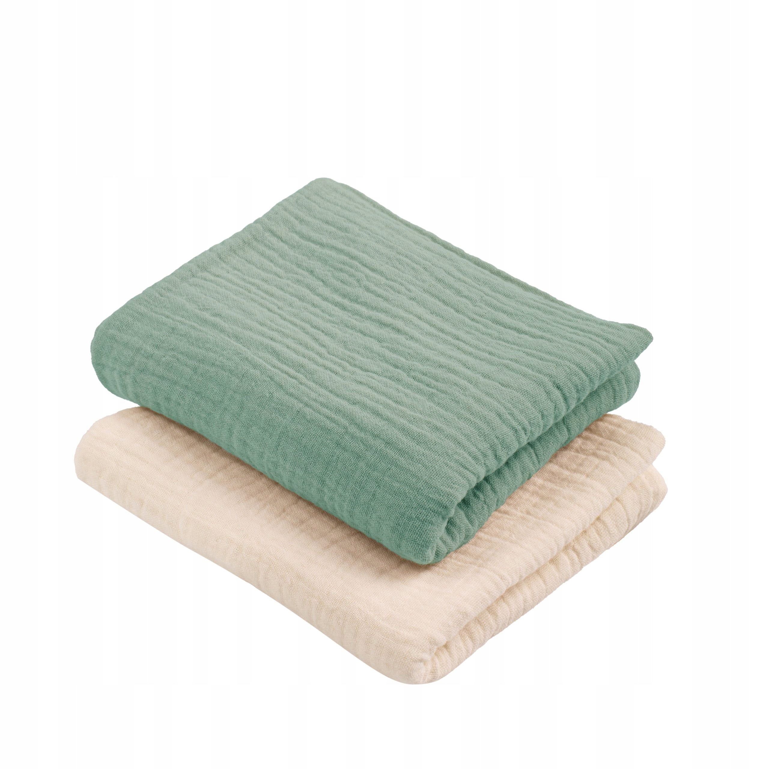 Diapers Muslin Diapers 2 pcs Warm Beige Olive 75x75cm ColorStories