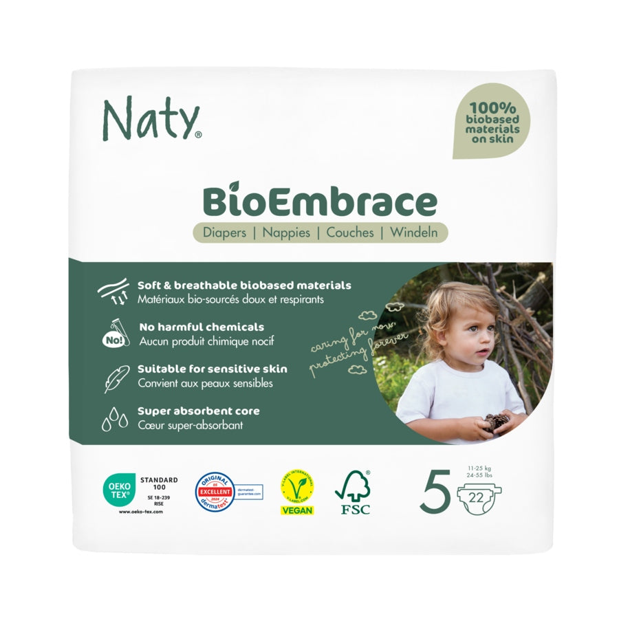 Diapers Naty Bioembrace Junior 11-25 kg (22 pcs)