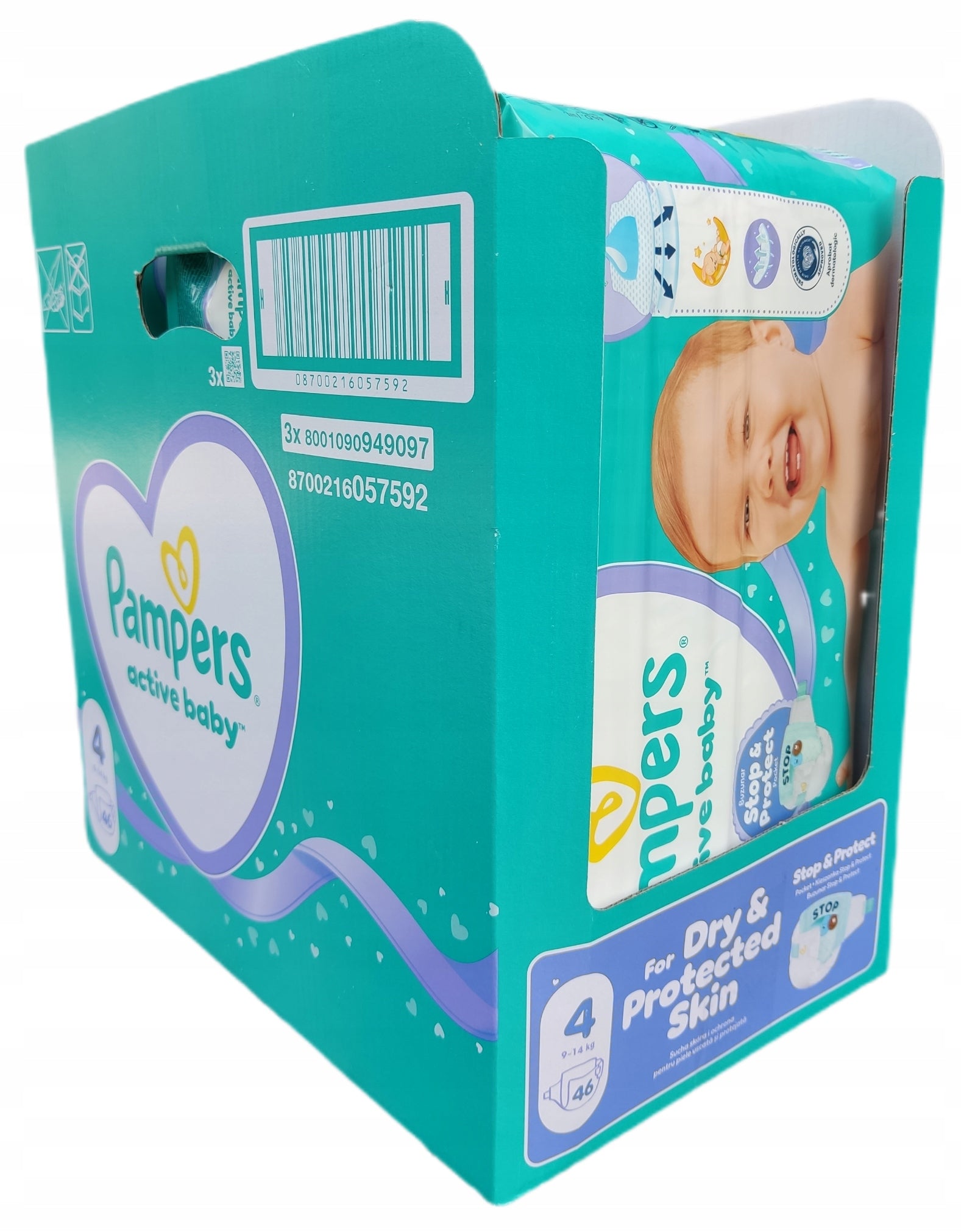 Diapers Pampers 4 Active Baby 9-14 kg 138 pcs