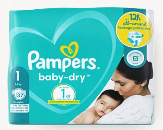 Diapers Pampers Baby-Dry Size 1 37 pcs
