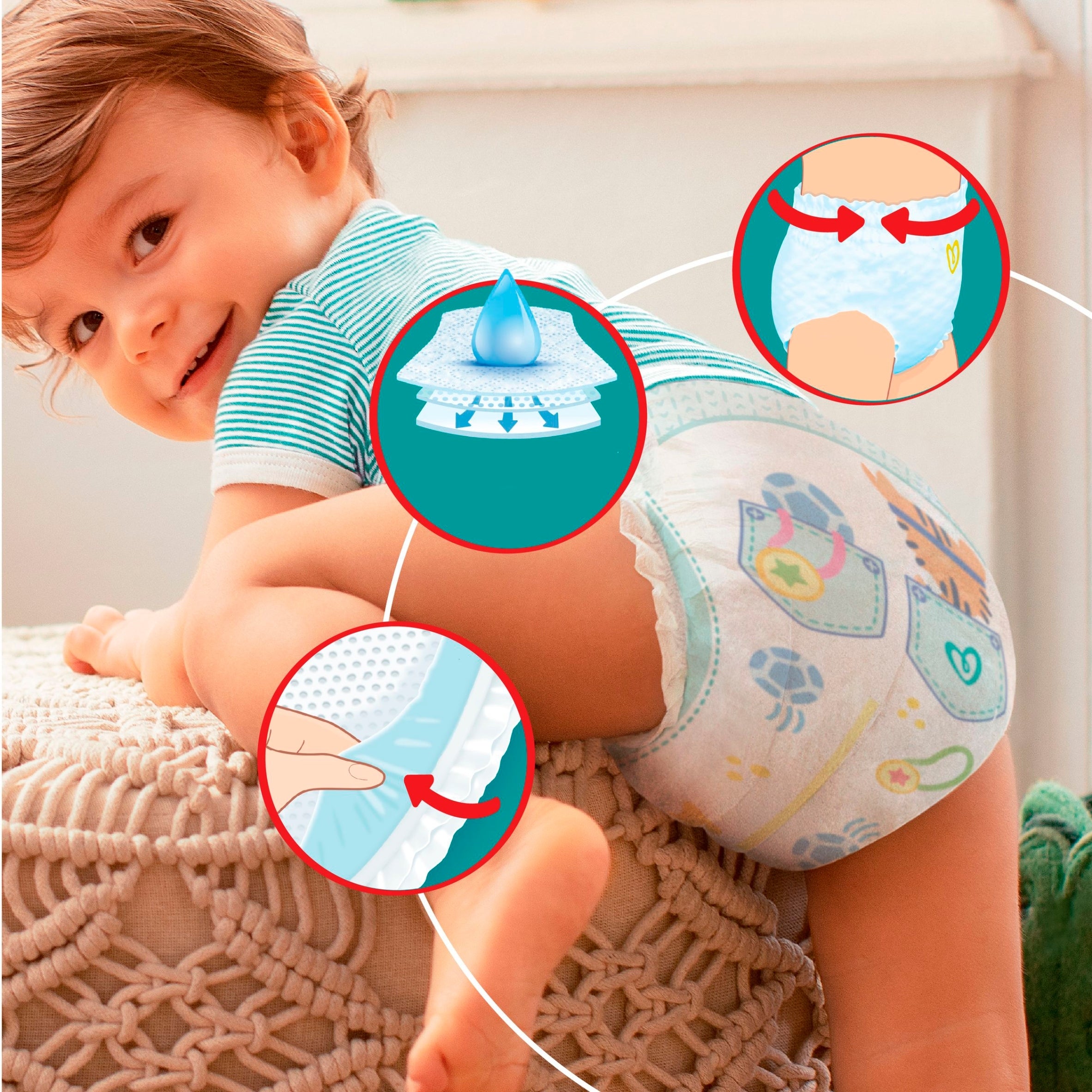 Diapers Pampers Pants Size 4 nappies (9-15kg) 176pcs Brand no brand