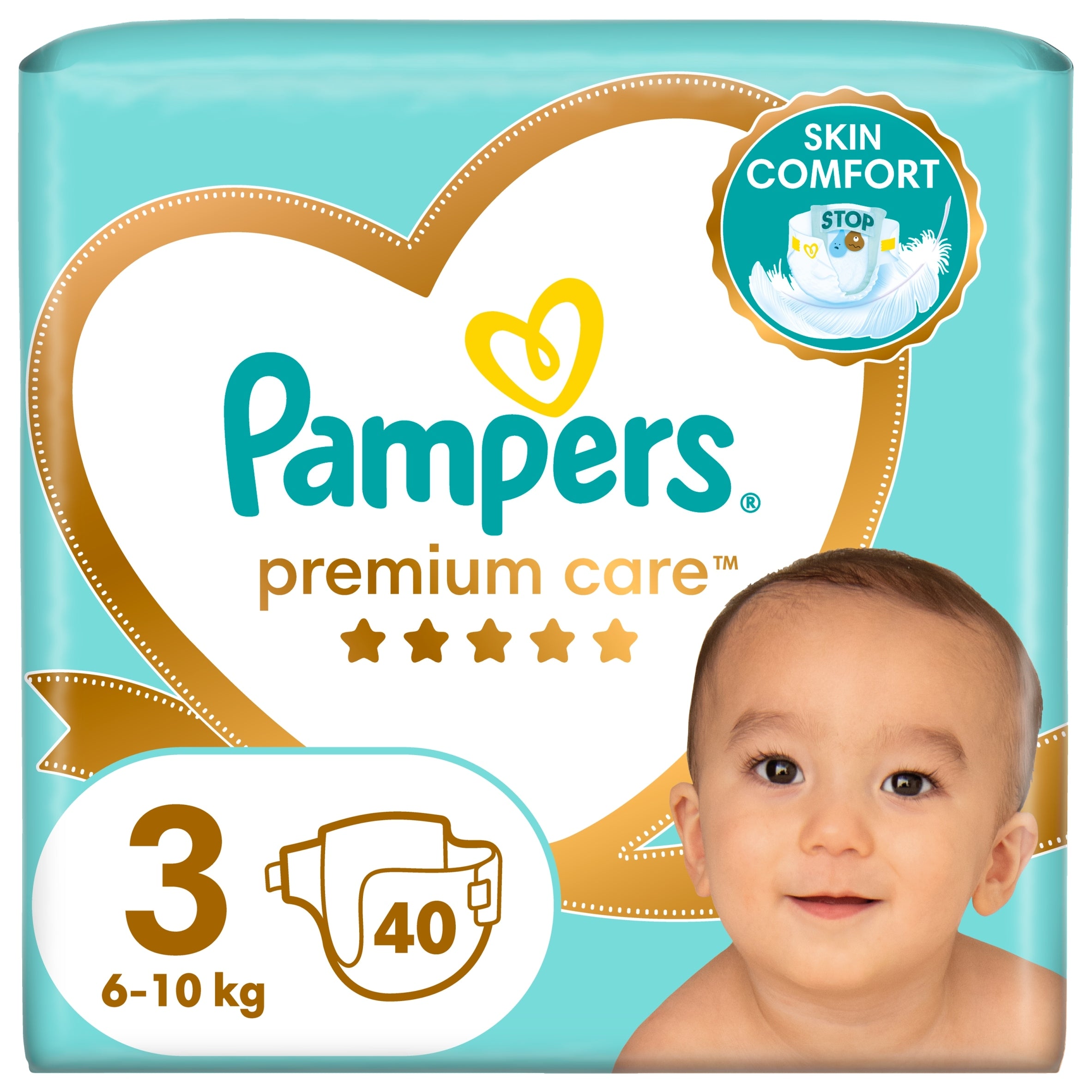 Diapers Pampers Premium Care Size 3 40 pcs. Manufacturer code 81689700