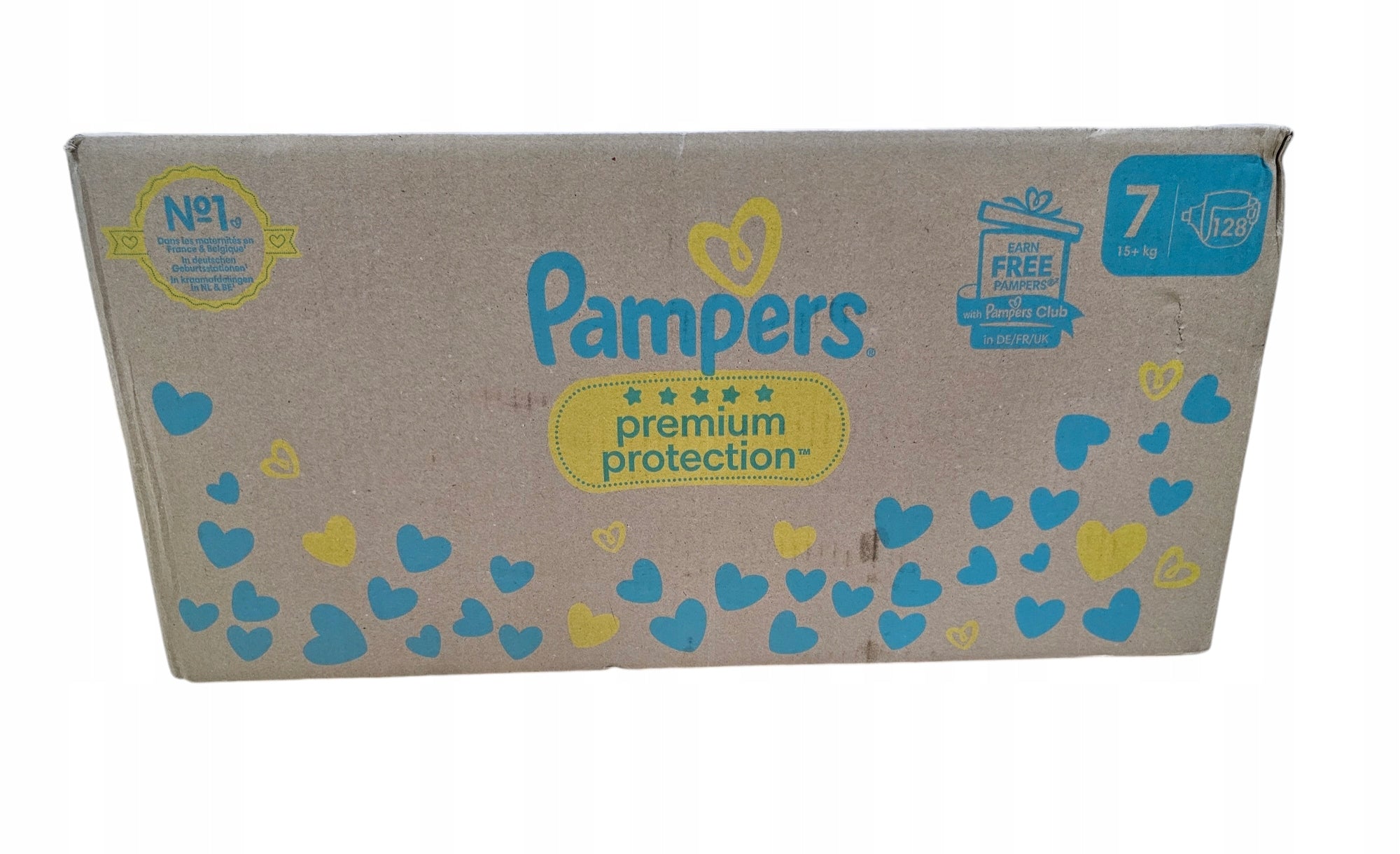 Diapers Pampers Premium Protection 7, 128 pcs. 15 kg+