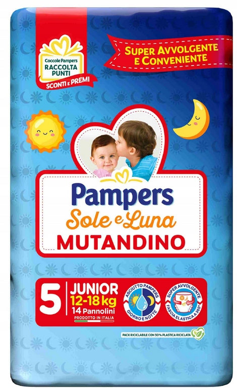 Diapers Pampers Sole E Luna Size 5 14 pcs.