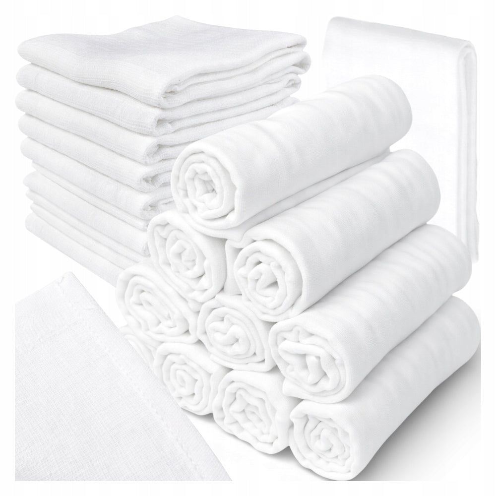 Diapers Tetra Diapers White 10pcs 70x80cm 100% Cotton, Dense Grille