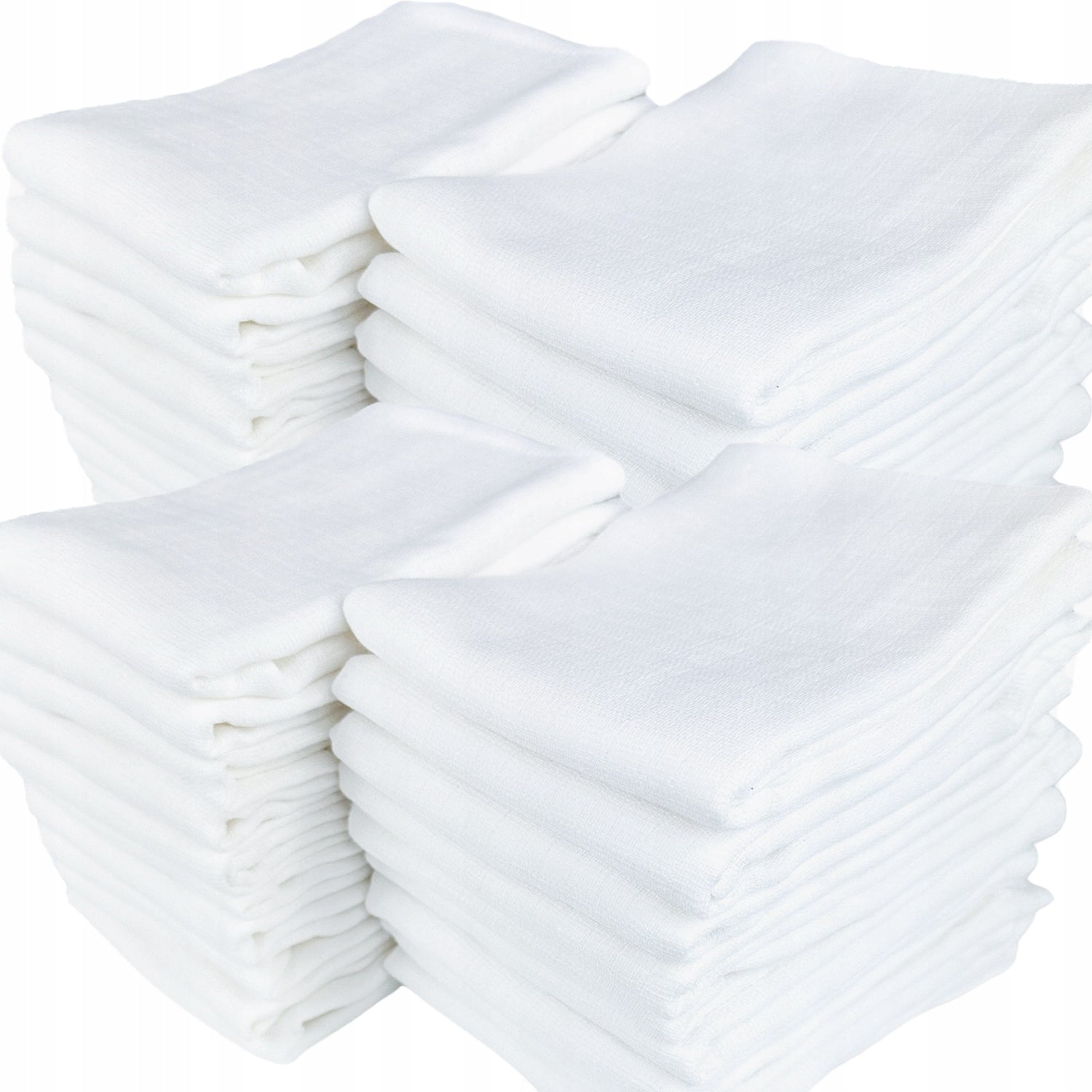 Diapers Tetra Diapers White 20pcs 70x80cm 100% Cotton, Dense Grille