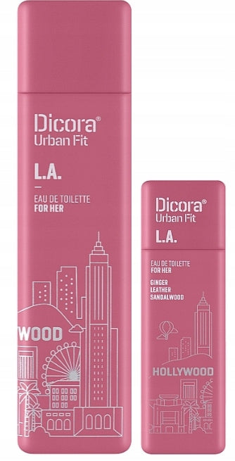Dicora Urban Fit Zestaw podarunkowy woda toaletowa L.A. dla niej 100ml+30ml Brand no brand