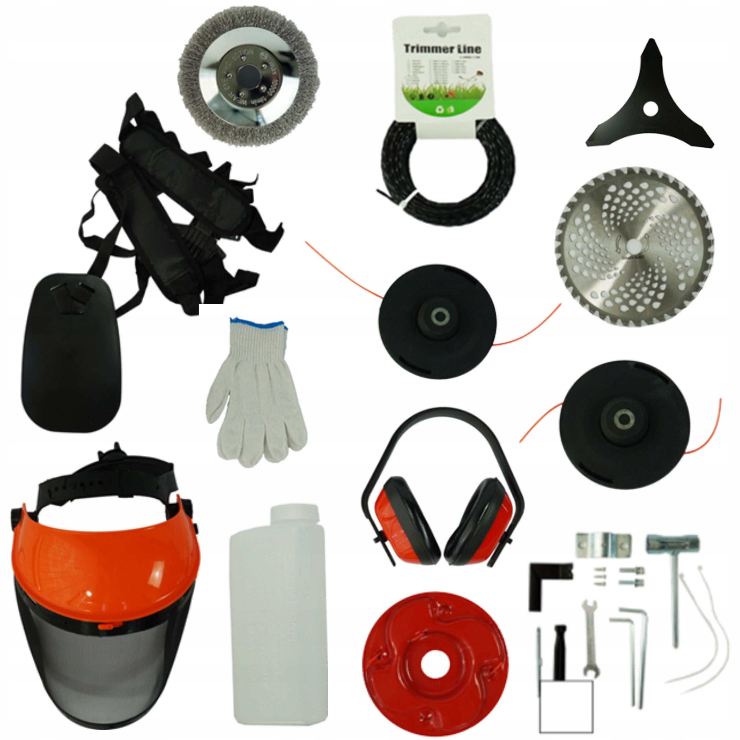 Diesel Scythe 52cm 1,75kW Set Discs Fishing Line Accessories Belt PRIME3 GBC81 Brand PRIME3