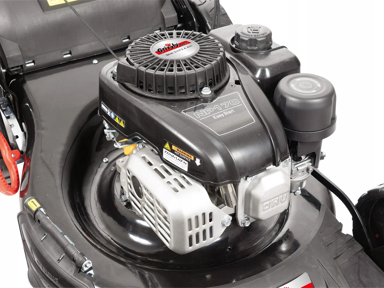 Diesel mower GRIZZLY with drive basket Petrol 70L 3,7km 51 cm 171 cm³ Brand Grizzly