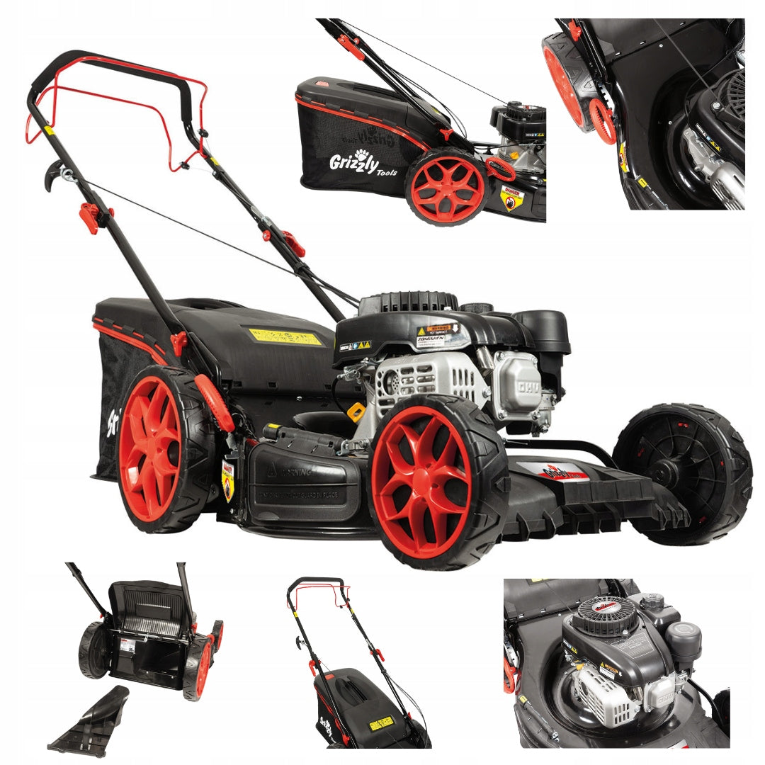 Diesel mower GRIZZLY with drive basket Petrol 70L 3,7km 51 cm 171 cm³