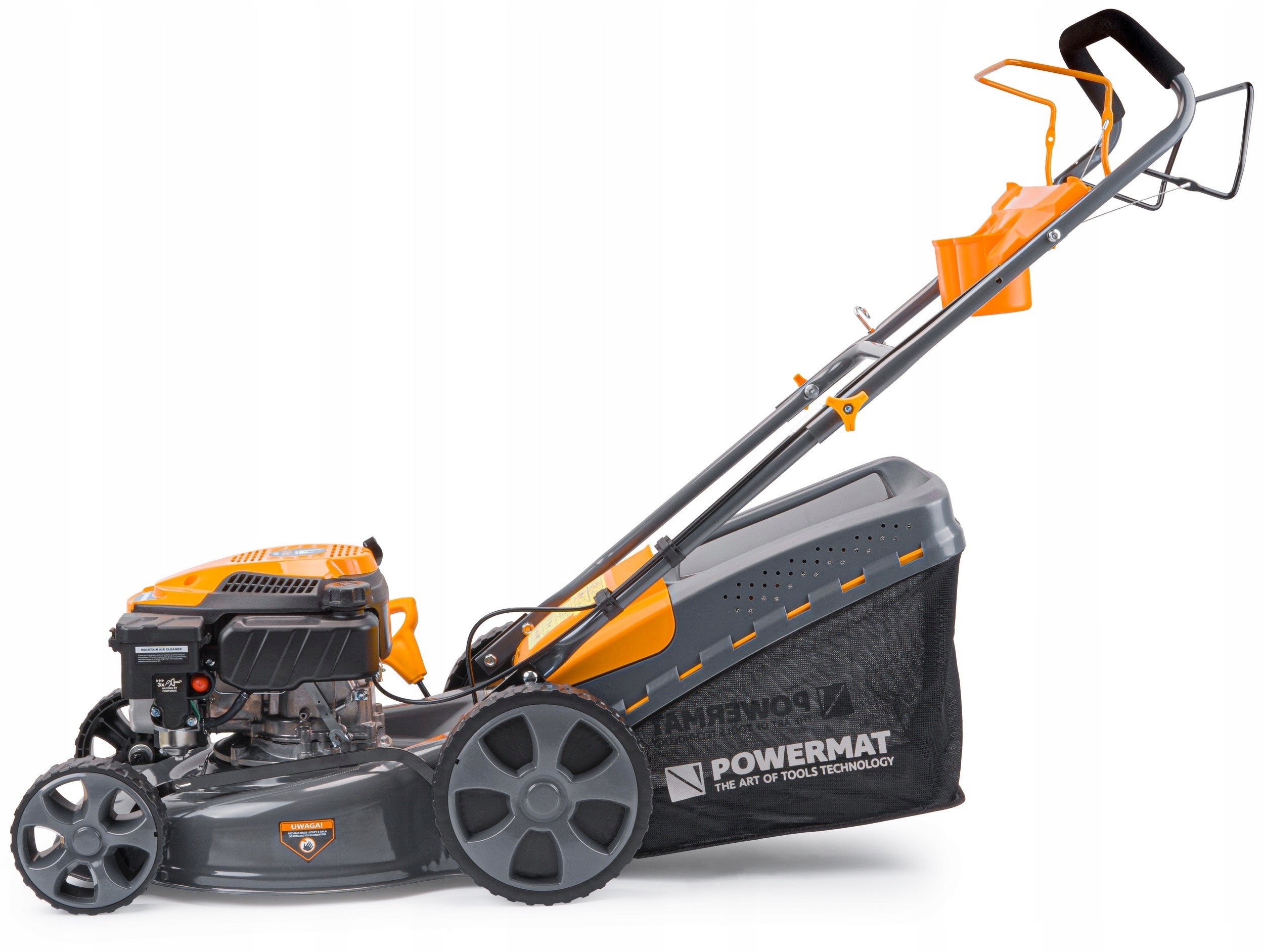 Diesel mower Powermat 6 HP with basket 62 l width 46 cm wheel drive Model PM-KSS-6S