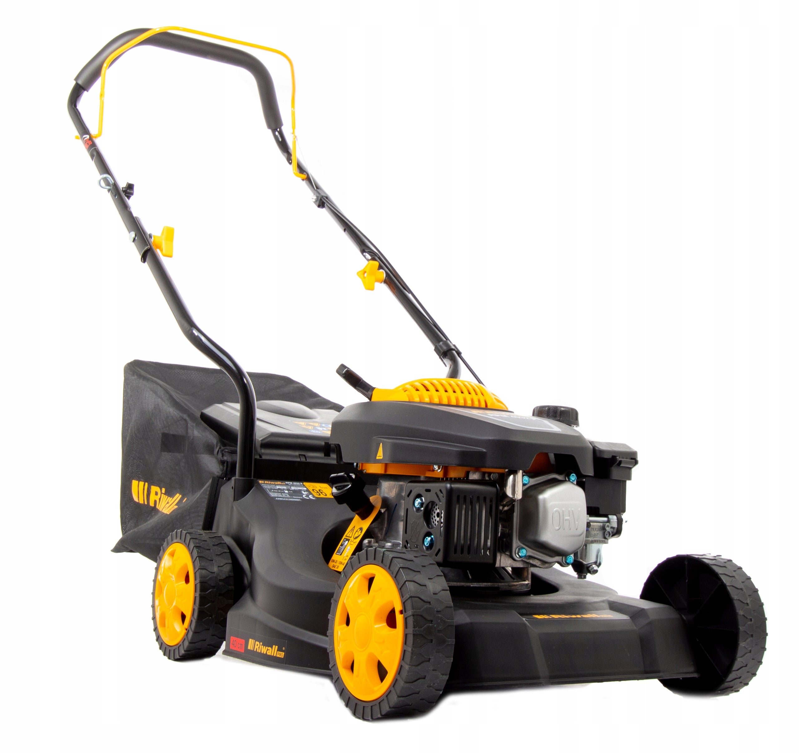 Diesel mower Riwall RPM4032P without drive 40cm after engine 131 cm³ Basket capacity 39 l