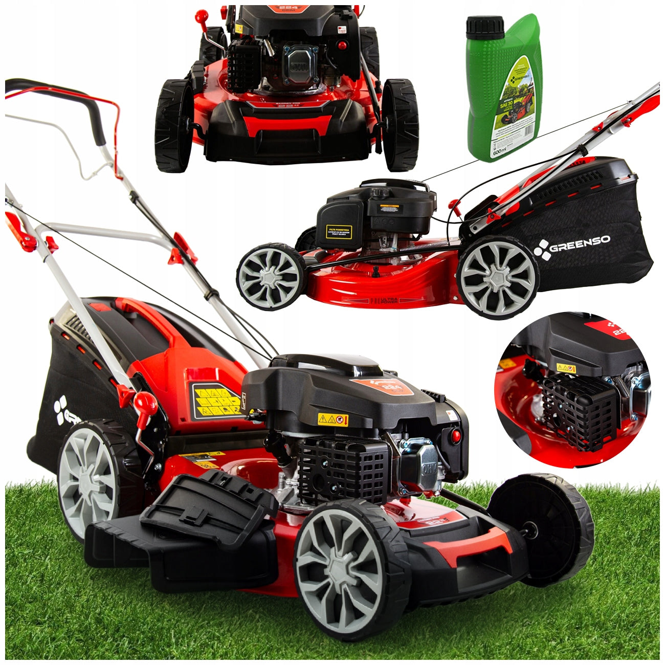 Diesel mower with 6 HP 224cc width 56 cm Greenso KS56-G224N