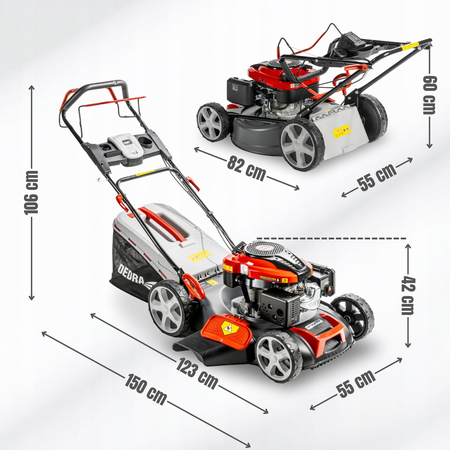 Diesel mower with GT drive Mulching 51cm 196 cm³ 3,5kW LONCIN DEDRA Series Garden DEDRA z napędem, funkcja mielenia