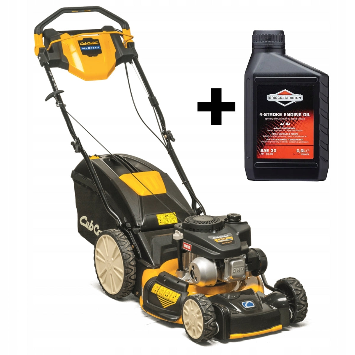 Diesel mower with drive 2,8 HP 46 cm 60 L Cub Cadet LM3 CRC46S + oil