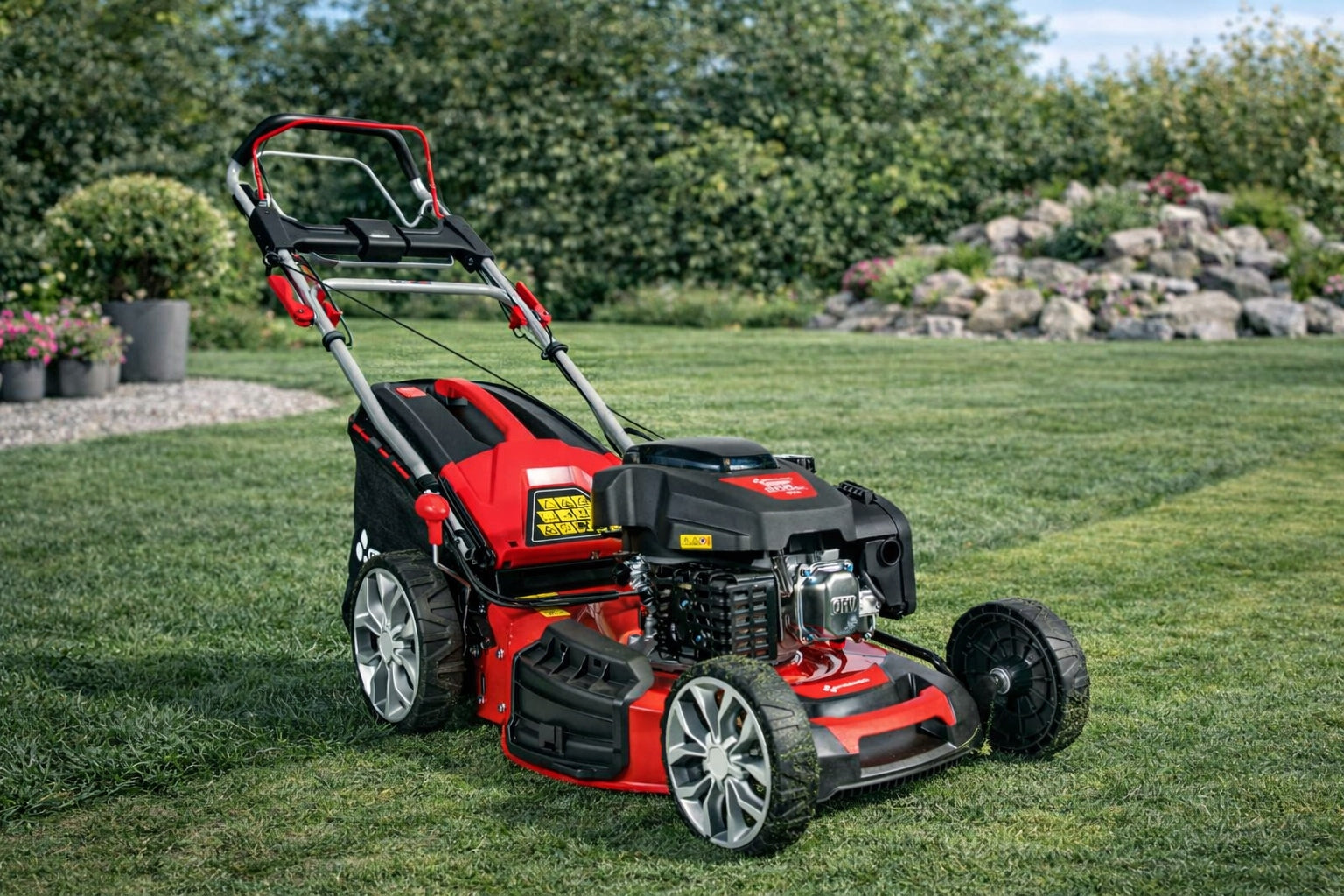 Diesel mower with drive 5,2 HP width 51 cm GREENSO KS51-G200N Basket capacity 60 l
