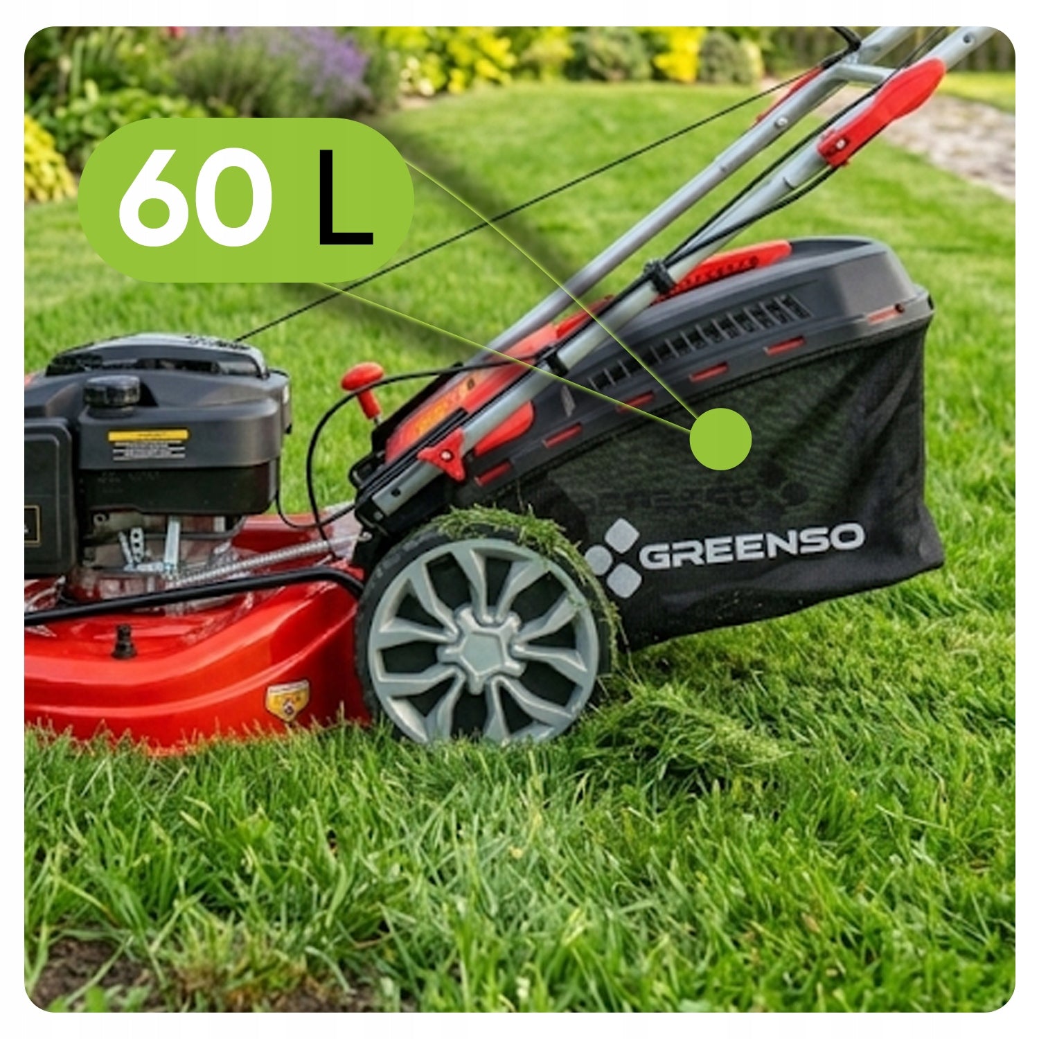 Diesel mower with drive 5,2 HP width 51 cm GREENSO KS51-G200N Model KS51-G200N