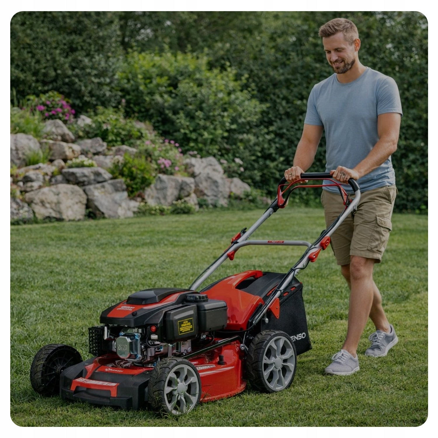 Diesel mower with drive 5,2 HP width 51 cm GREENSO KS51-G200N Packaging status original