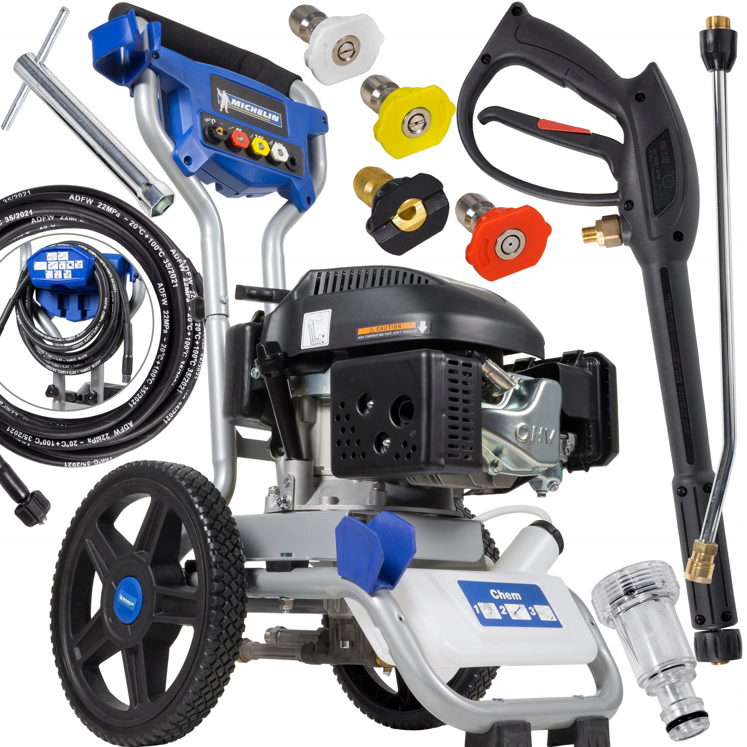 Diesel pressure washer Michelin 210 bar, Loncin PROFESSIONAL