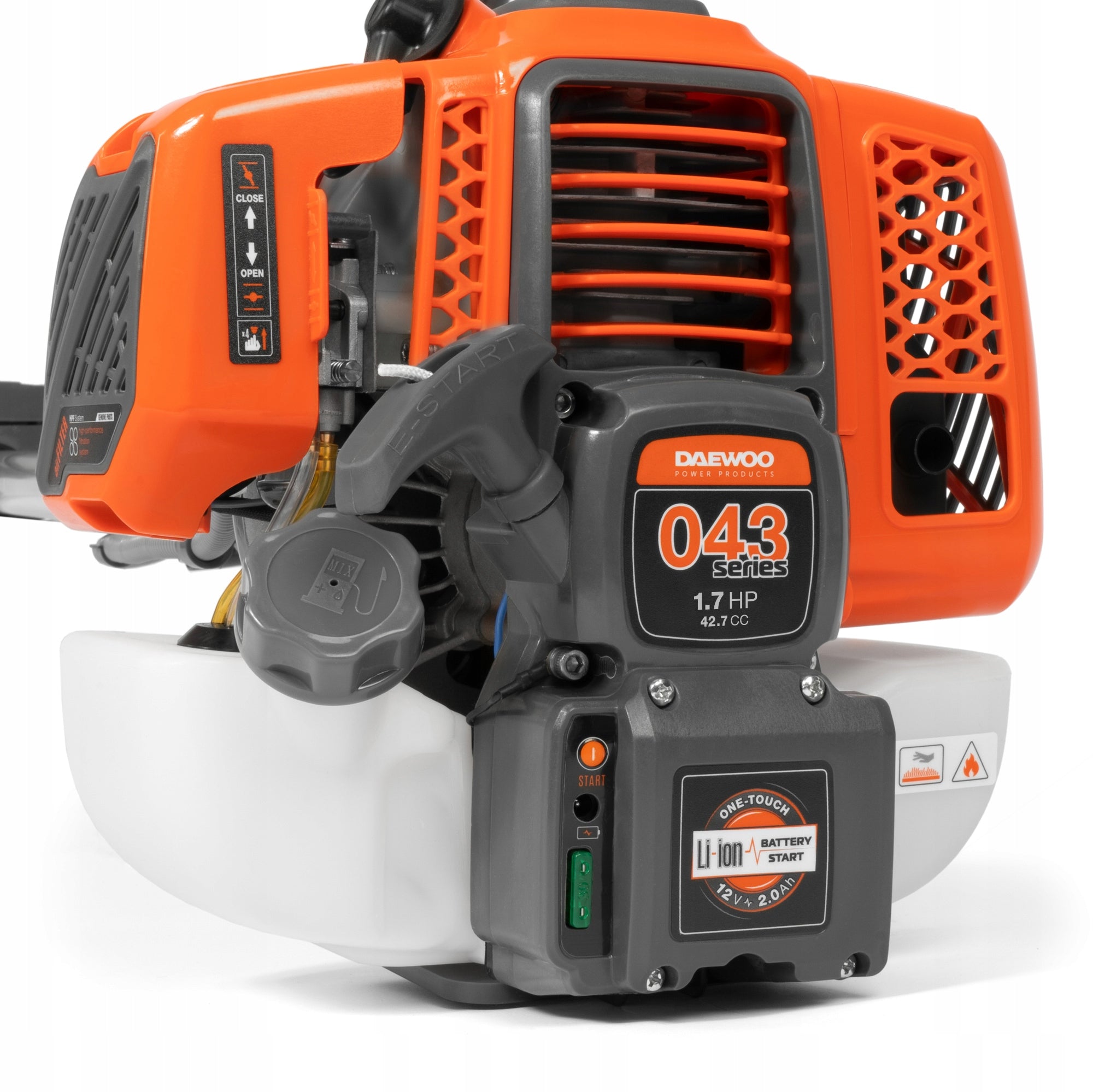 Diesel scythe DAEWOO DABC 420E with BATTERY and ELECTRIC START Power supply combustion