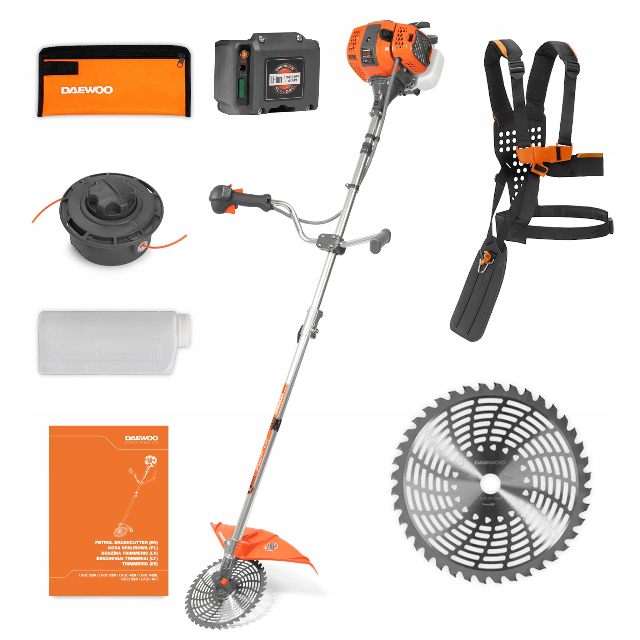 Diesel scythe DAEWOO DABC 420E with BATTERY and ELECTRIC START