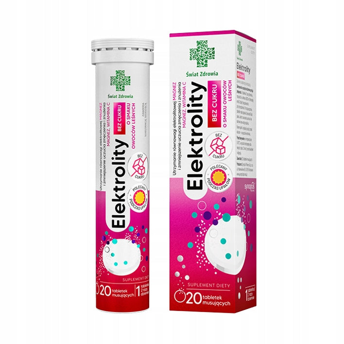 Dietary Supplement Świat Zdrowia Forest Fruit Flavor Electrolytes 20 pcs.