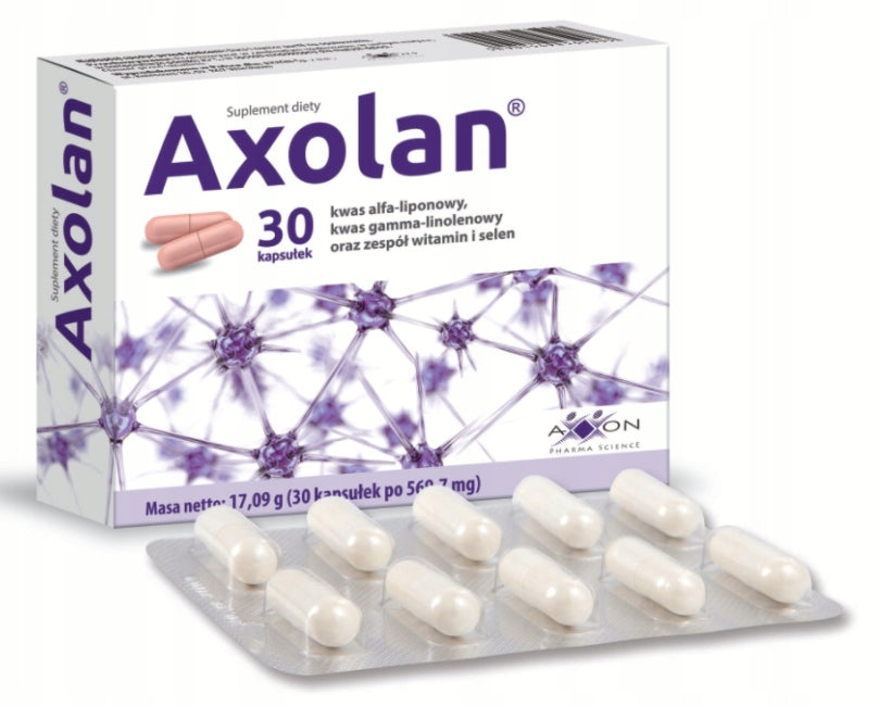 Dietary supplement Axxon Axolan capsules 30 pcs alpha-lipoic acid Brand AXXON