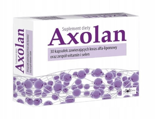 Dietary supplement Axxon Axolan capsules 30 pcs alpha-lipoic acid Manufacturer code 5901549565003