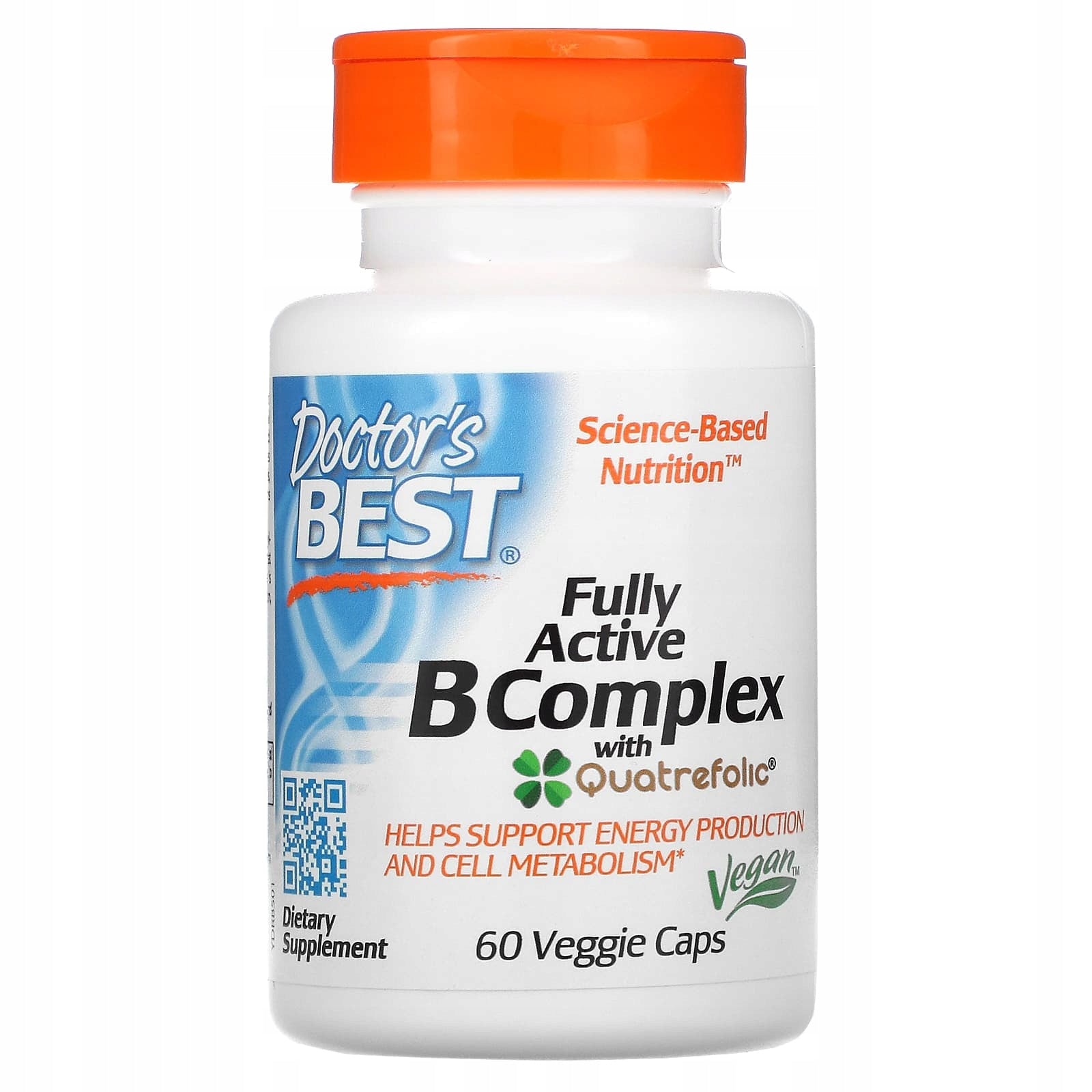 Dietary supplement Doctor's Best vitamin B complex capsules 60 pcs. without sugar
