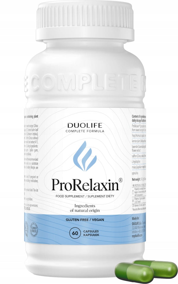 Dietary supplement DuoLife ProRelaxin 60 capsules Brand DuoLife