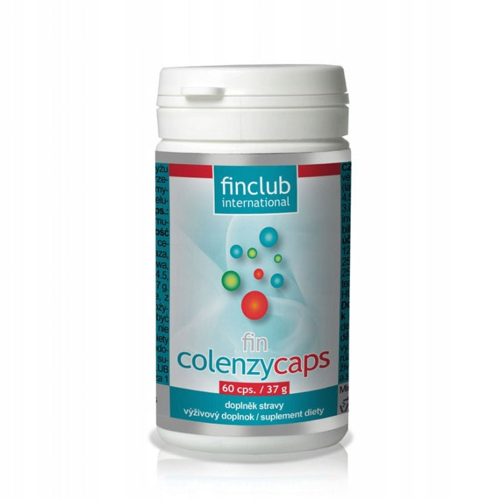 Dietary supplement Finclub Colenzycaps digestive enzymes capsules 60 pcs FIN Packaging status original
