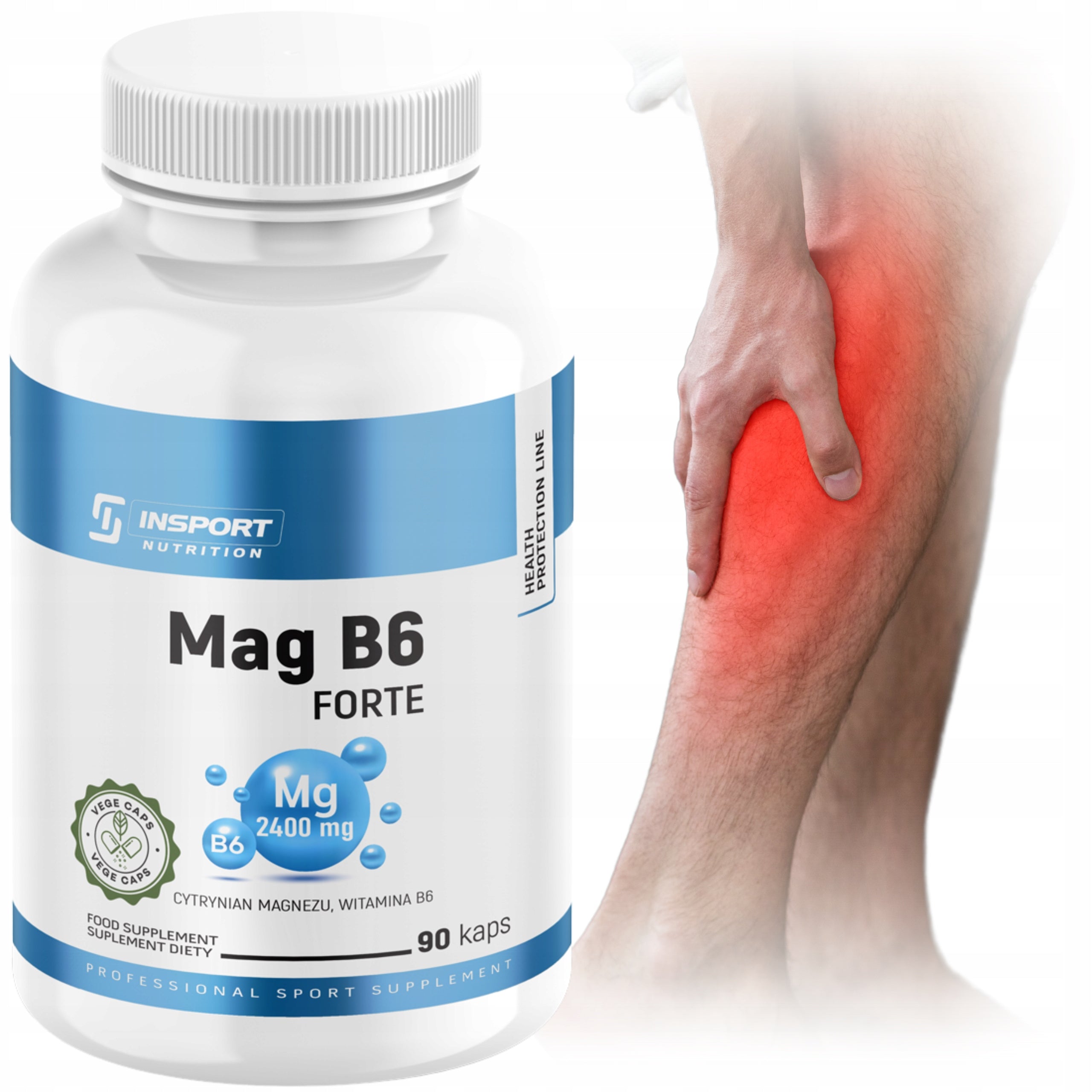 Dietary supplement Insport Nutrition Mag B6 Forte 90 capsules citrate Brand Insport Nutrition