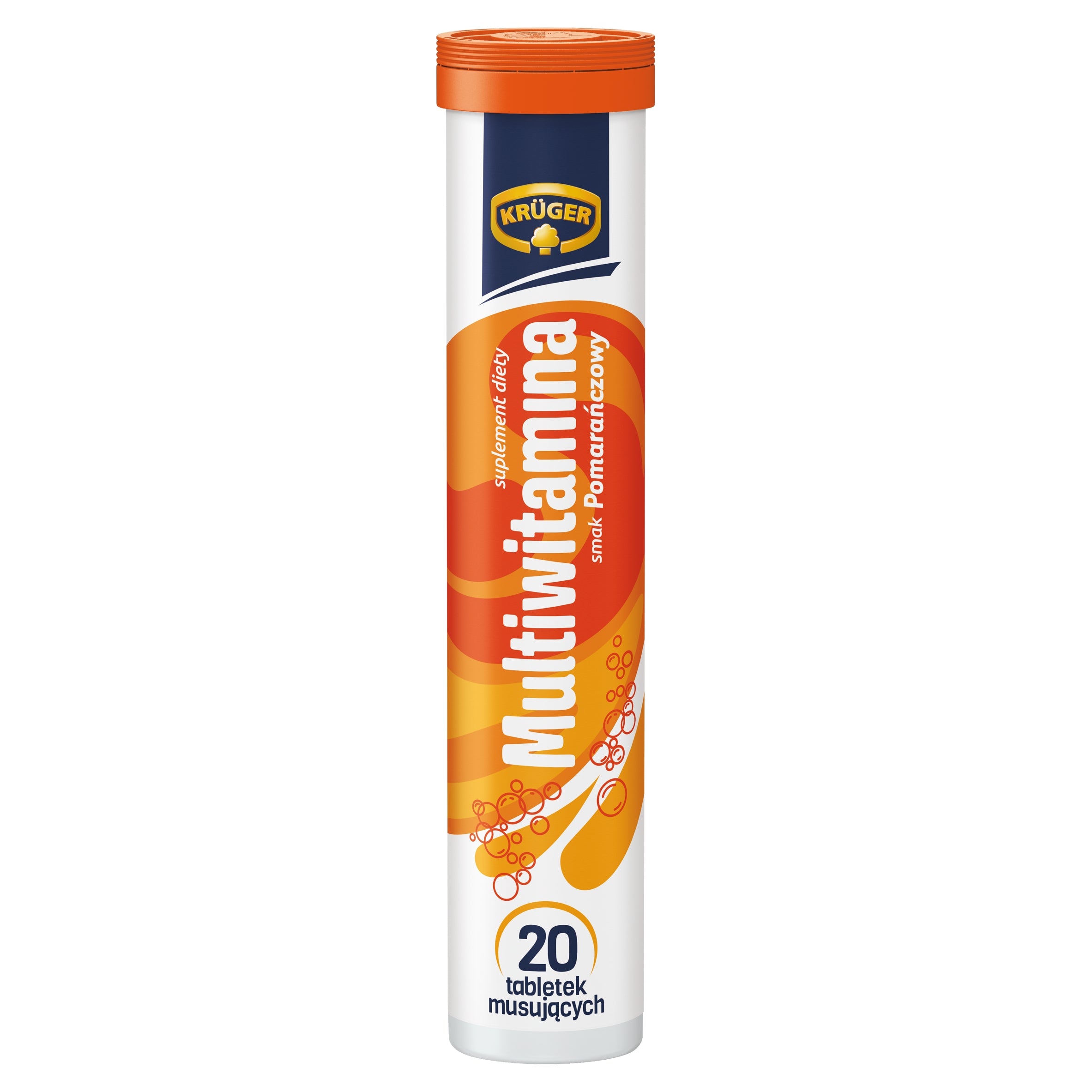 Dietary supplement Krüger Multivitamin orange flavor 90 g Brand Krüger