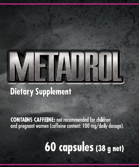 Dietary supplement METADROL muscle mass gain for men 60 capsules Packaging status original