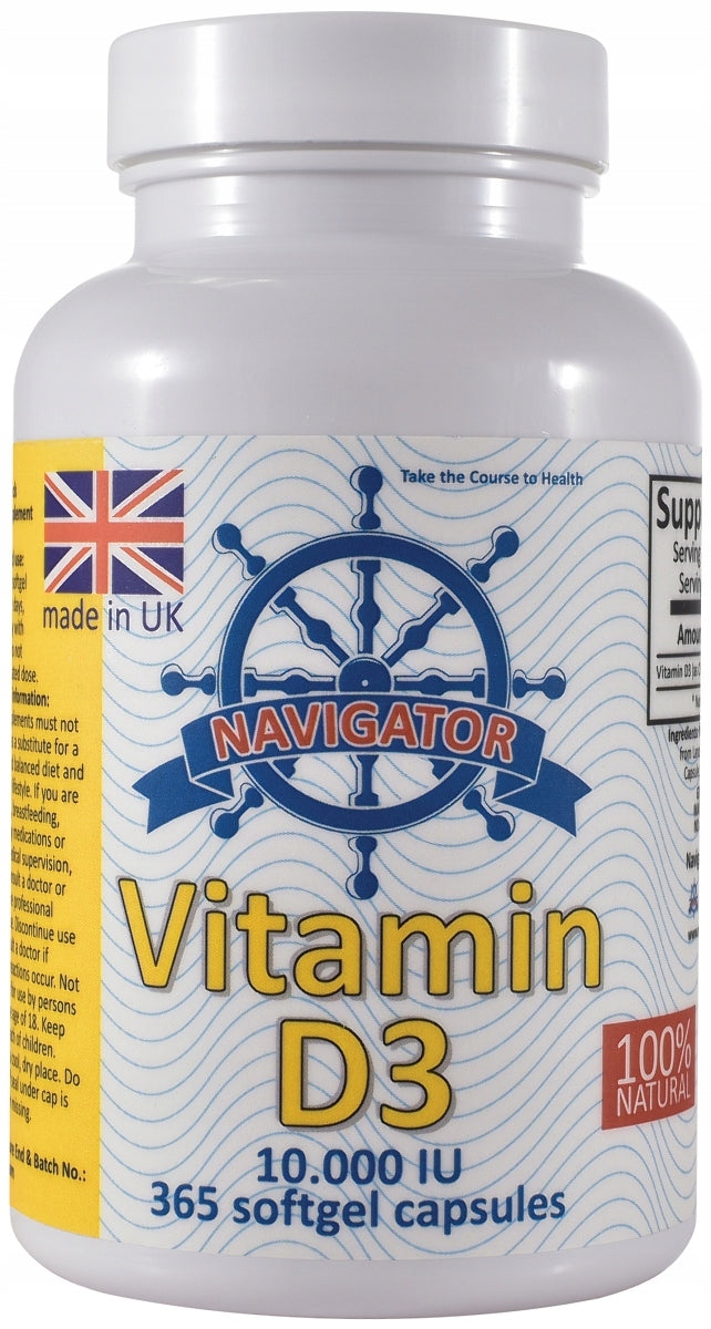 Dietary supplement NAVIGATOR Vitamin D3 365 capsules