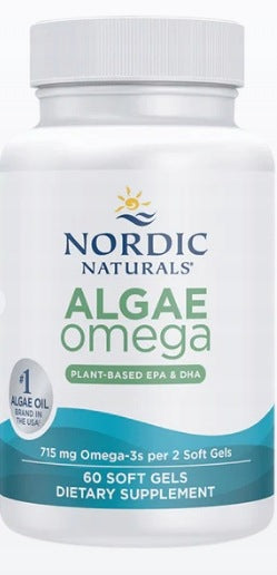 Dietary supplement Nordic Naturals Algae Omega 3 715 mg 60 vegan capsules