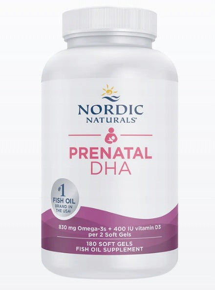 Dietary supplement Nordic Naturals Prenatal DHA 830 mg 180 capsules
