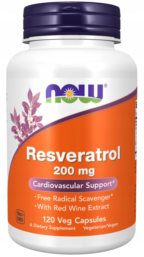 Dietary supplement Now Foods Resveratrol capsules 120 pcs. Brand Now foods