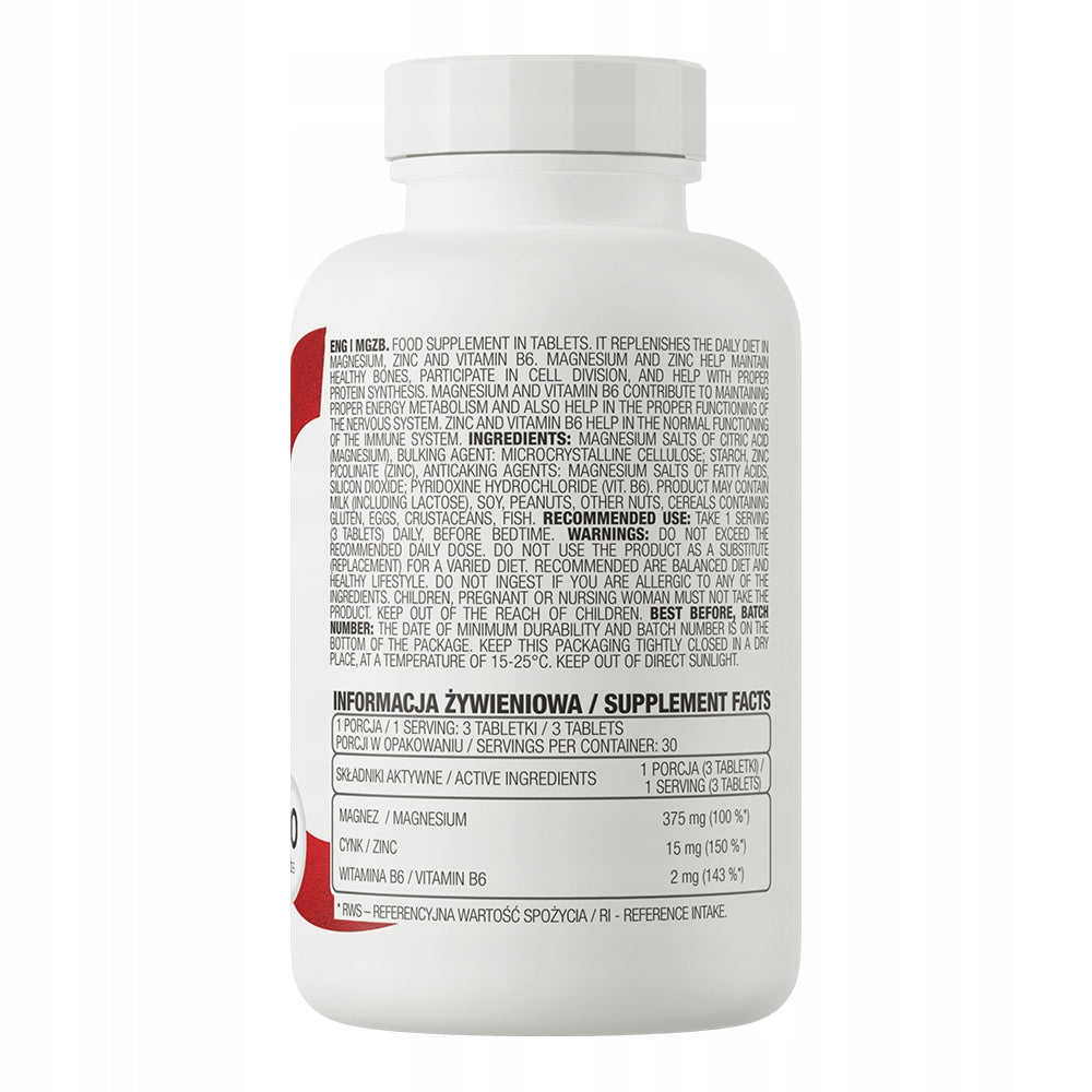 Dietary supplement OstroVit MgZB tablets 90 pcs. Manufacturer code 5902232610956