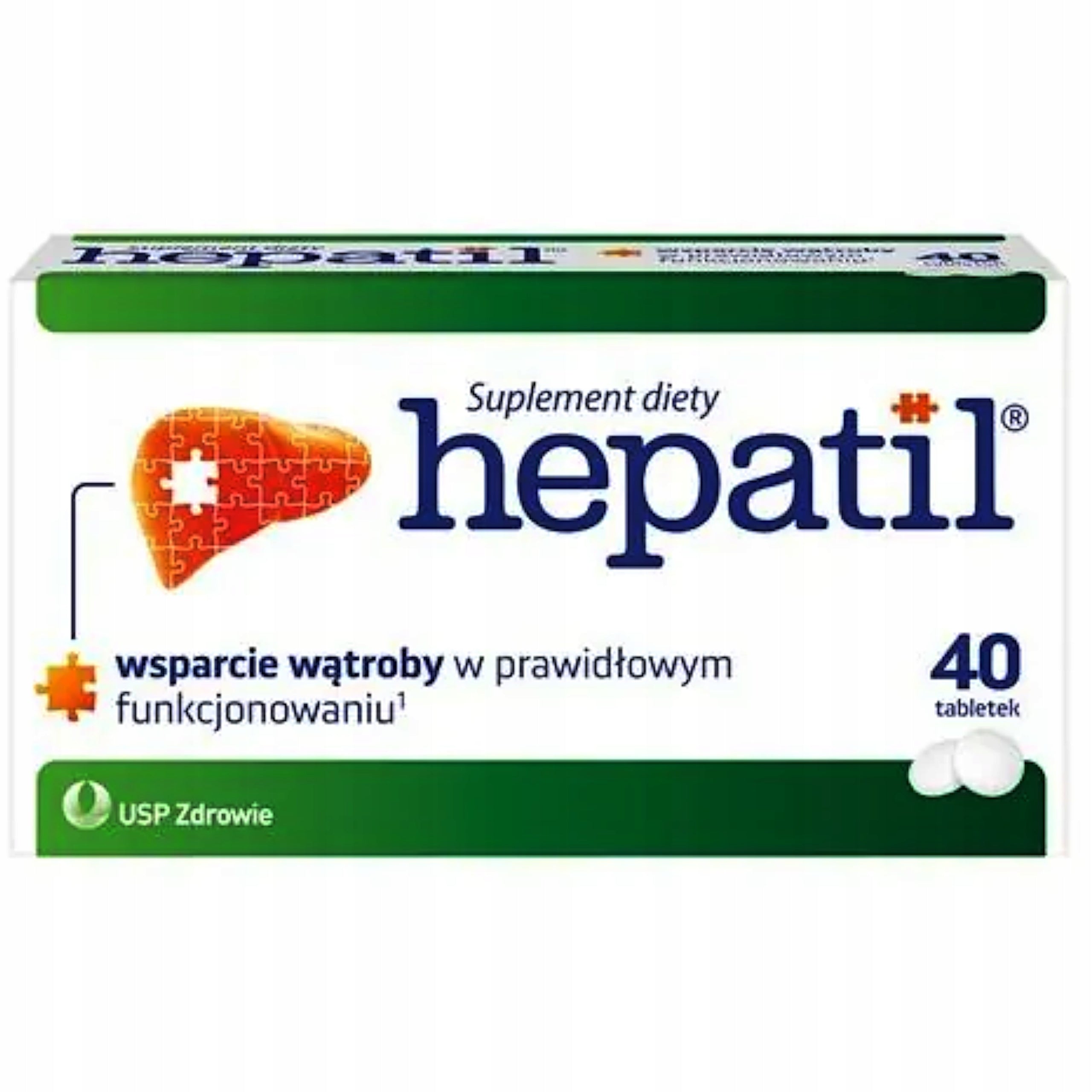 Dietary supplement USP Zdrowie Hepatil tablets 40 pcs. choline Manufacturer code 5904569251727