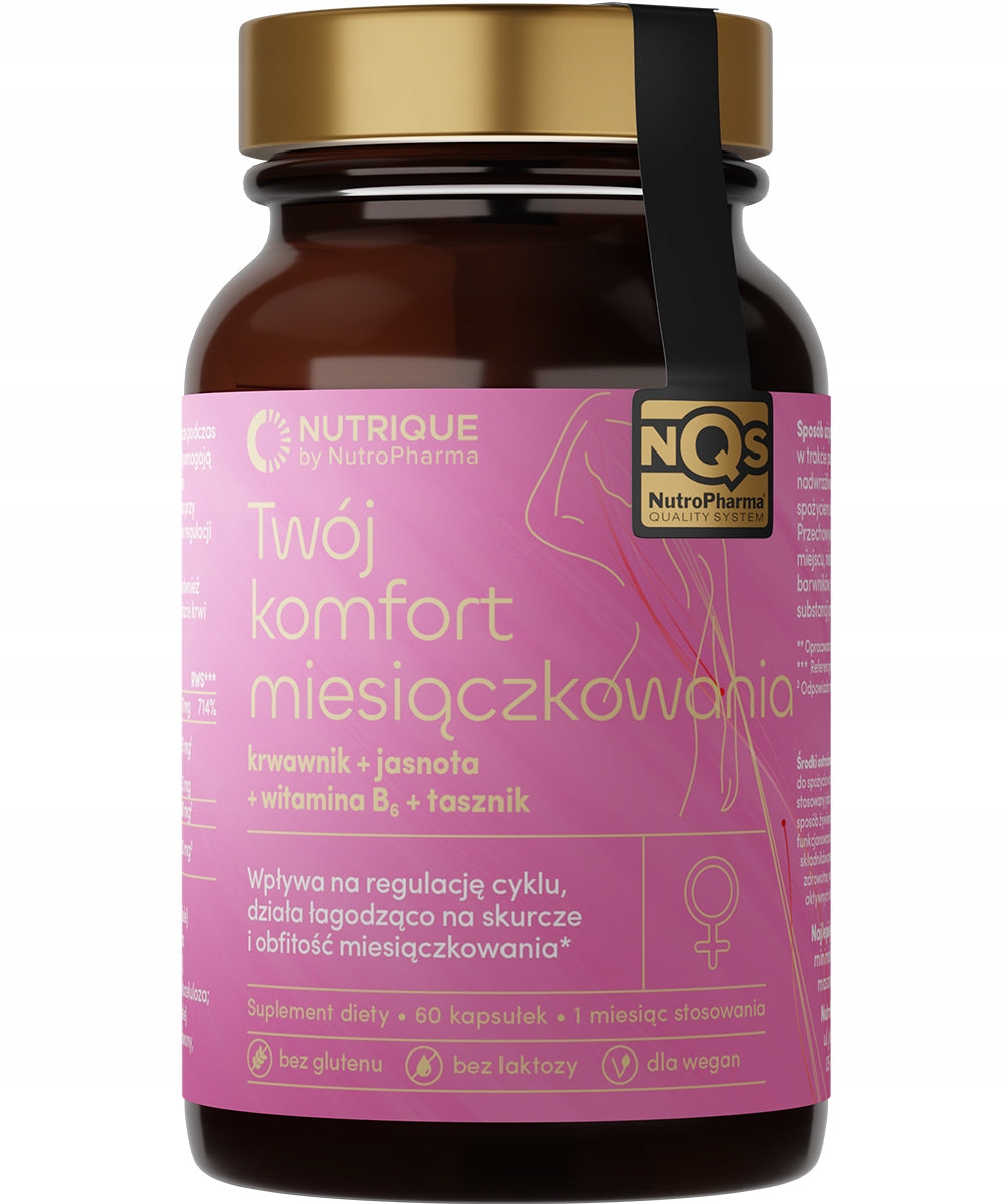 Dietary supplement - Your menstrual comfort - 60 capsules - Nutrique Brand no brand