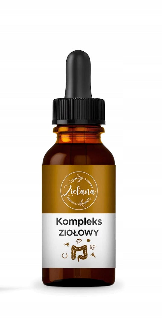Dietary supplement Zielana herbal complex drops 50 ml wormwood nut Packaging status original
