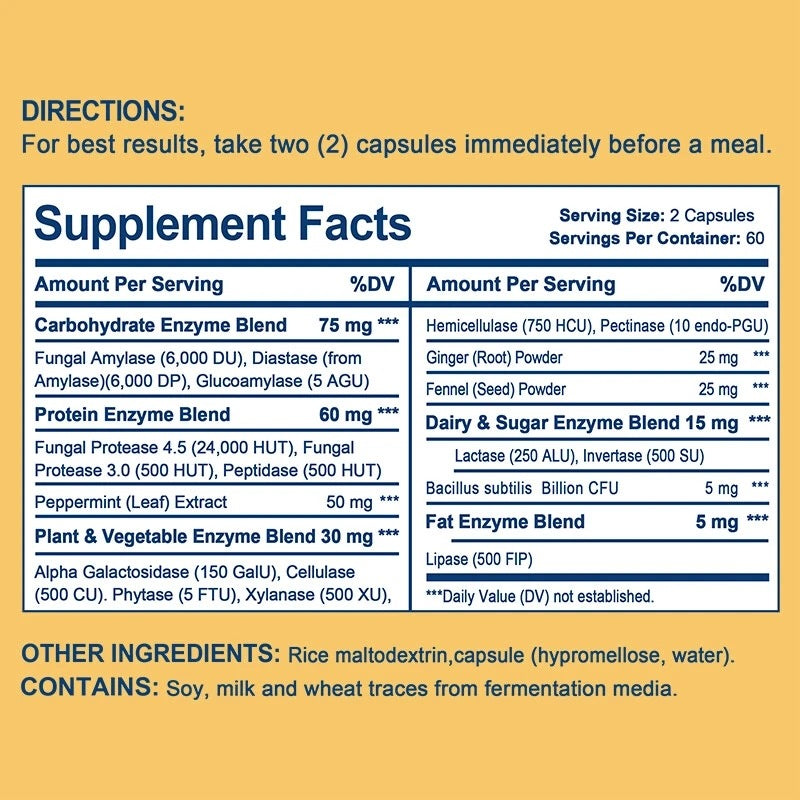 Digestive Duo – Probiotic with enzymes, 120 capsules Expiration date at least 1 year from the date of purchase