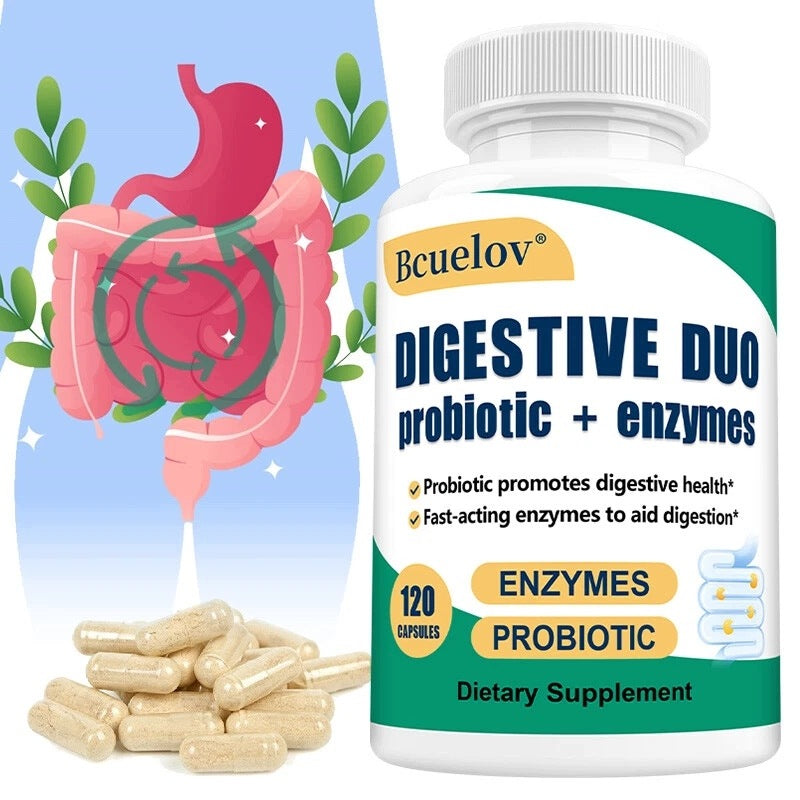 Digestive Duo – Probiotic with enzymes, 120 capsules Packaging status original