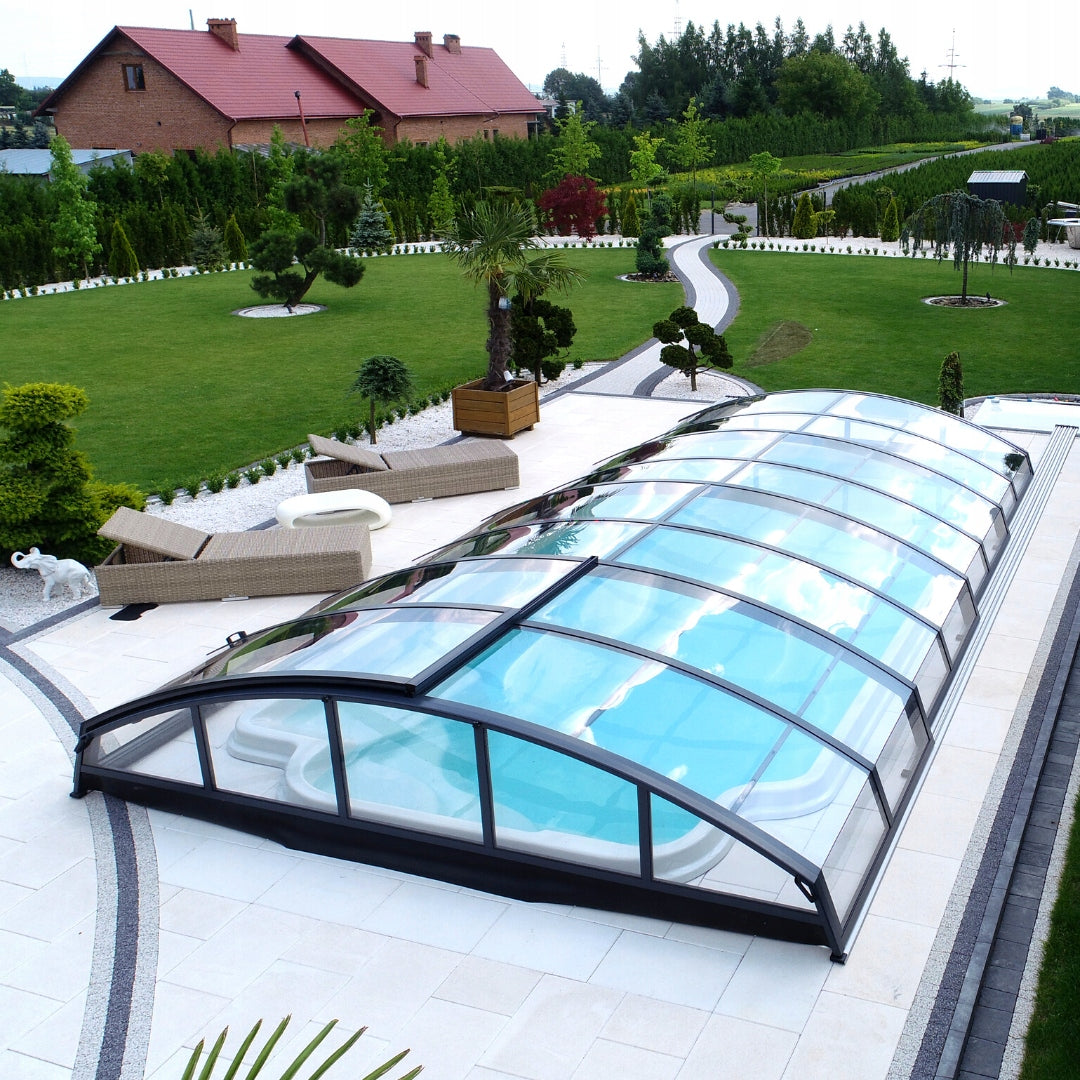 Digging pool 5,18 x 2,75 x 1,30 polyester garden SET Length 518 cm