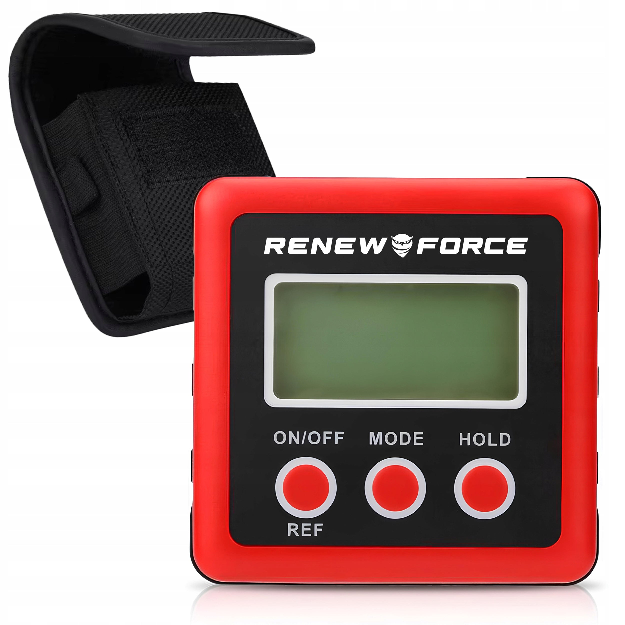 Digital Angle Meter Magnet, Protractor, Electronic Level Red Length (mm) 58