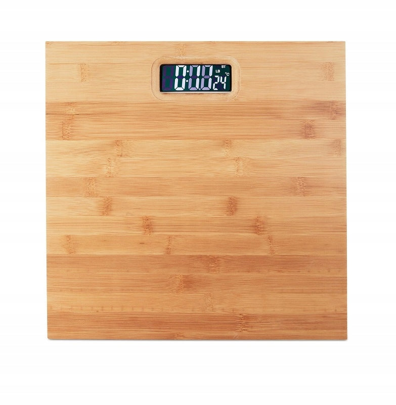 Digital Bathroom Scale Relaxdays Bamboo
